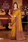 Landmark By Kiyra Black Masakali Silk Saree